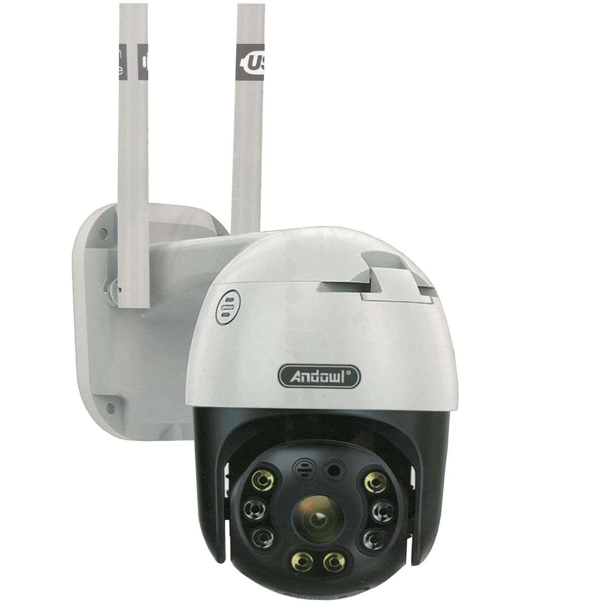 Andowl Full HD 4K Wireless Smart Camera Waterproof Outdoor WiFi CCTV SDcard