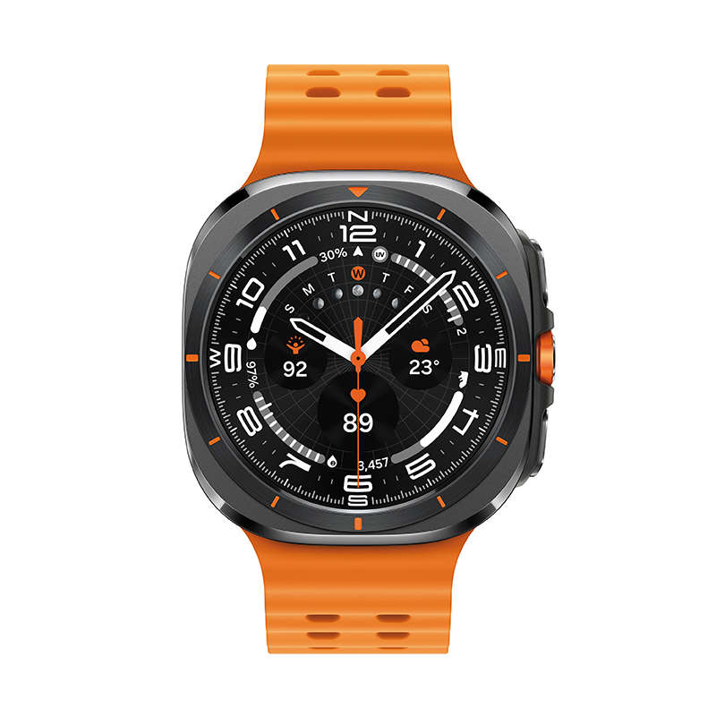 Samsung Galaxy Watch Ultra (2025) LTE 47mm - Titanium Silver/Orange Strap