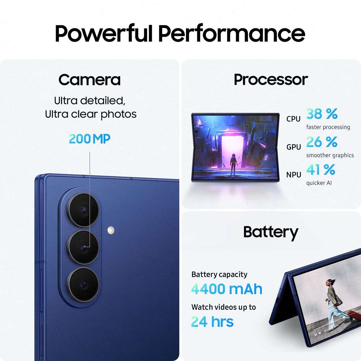 Samsung Galaxy Z Fold7 5G 512GB Dual Sim - Blue Shadow