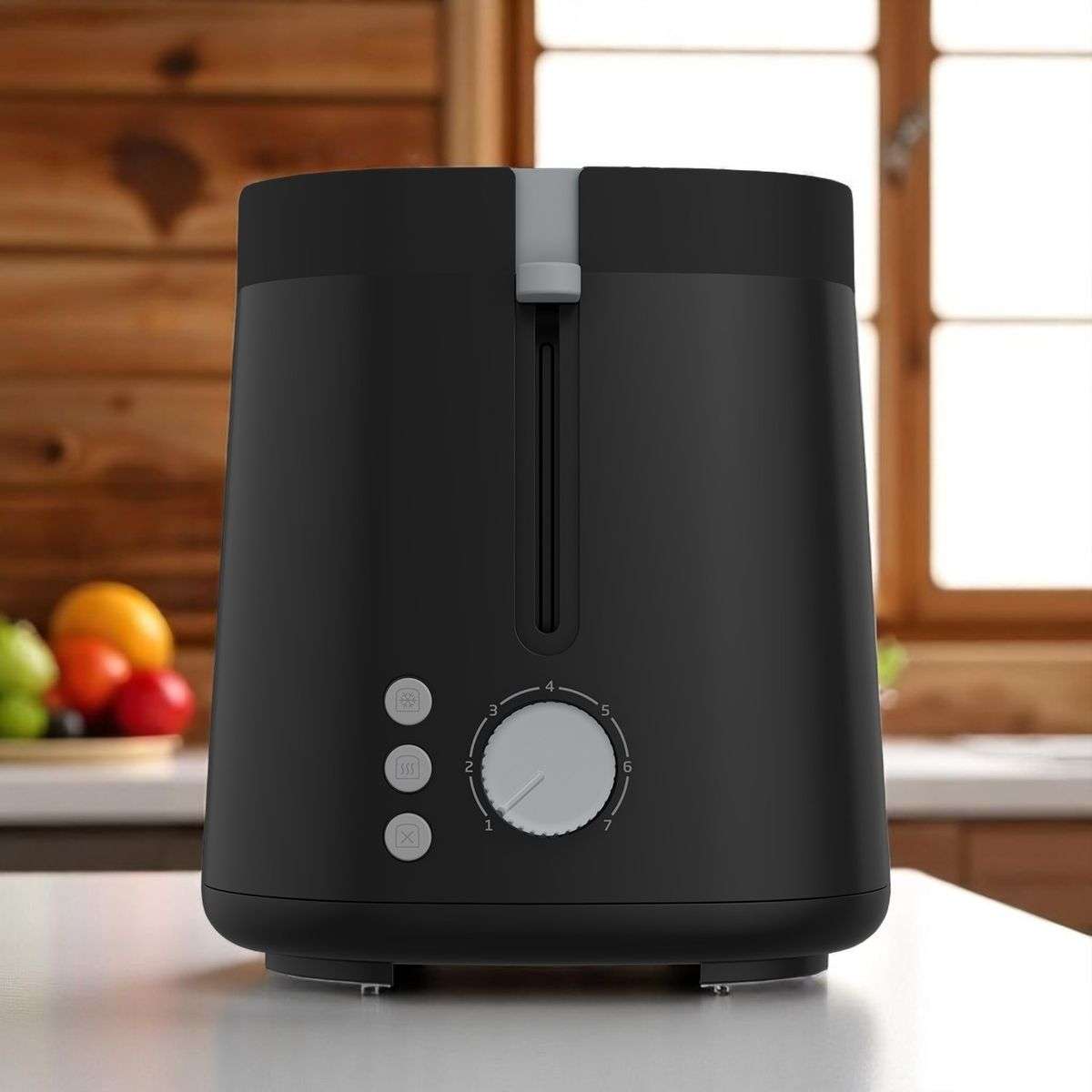 Defy Piano Black Glow 2-Slice Toaster