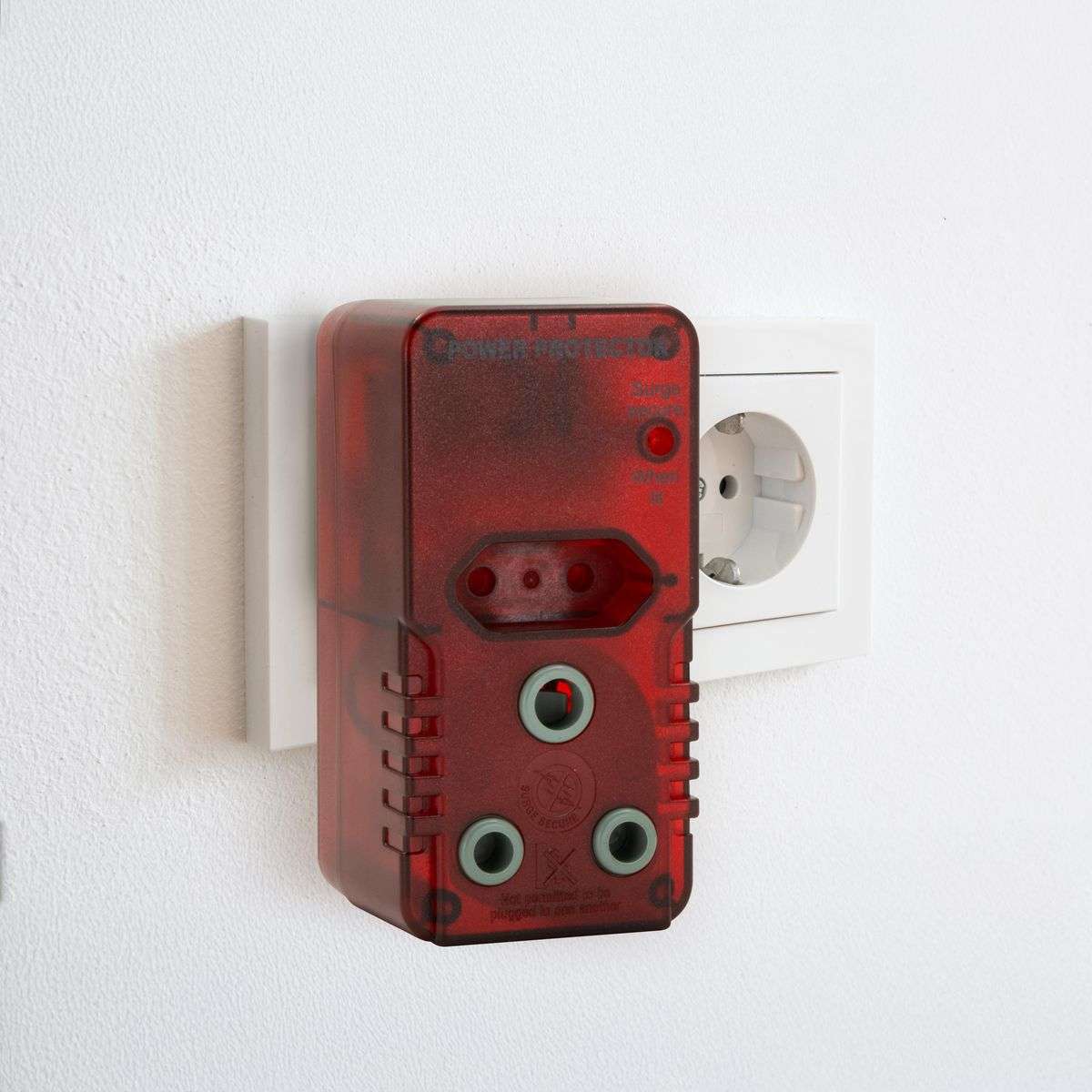 Ellies High Surge Protection Adaptor 1× 16A (3-Pin) + 1× 5A (Euro)