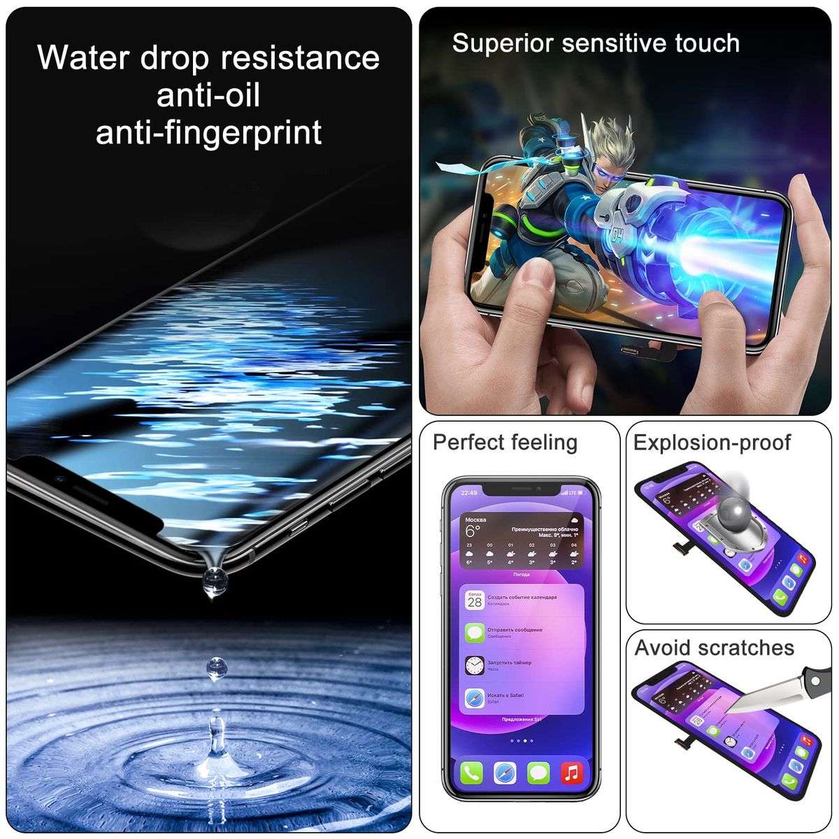 Screen Replacement Compatible with iphone 16 Pro Max with Repair Tools