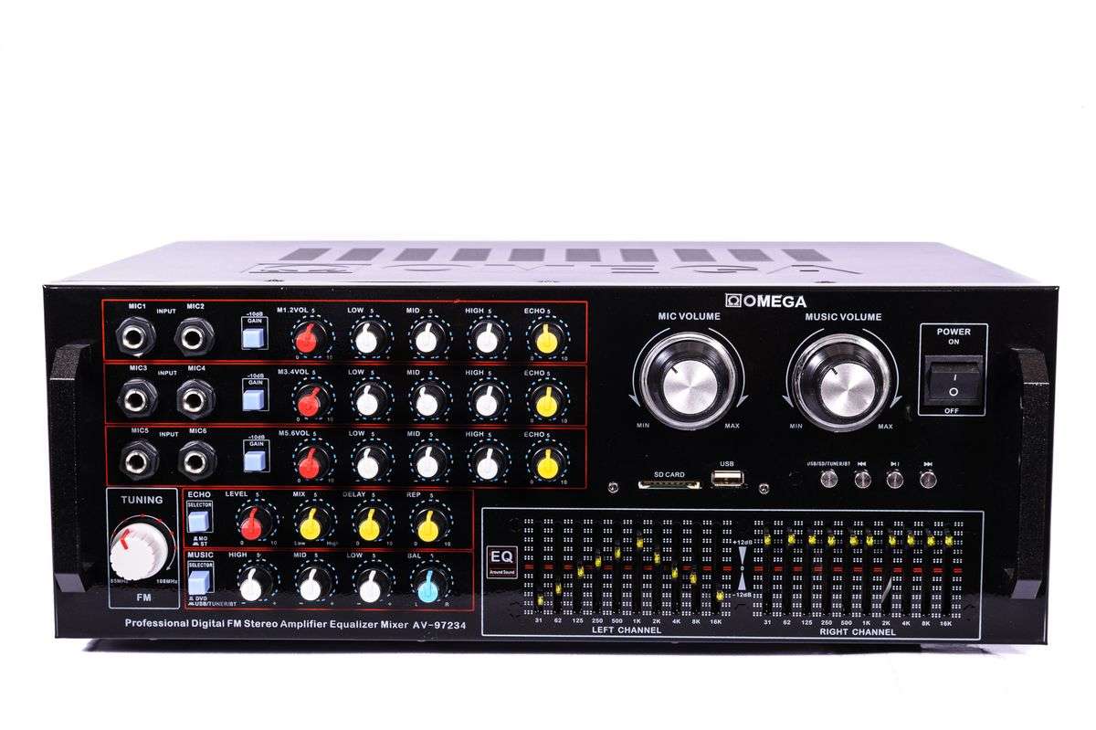 Omega High-Fidelity Professional Amplifier Dual 10-Band Equalizer 97234