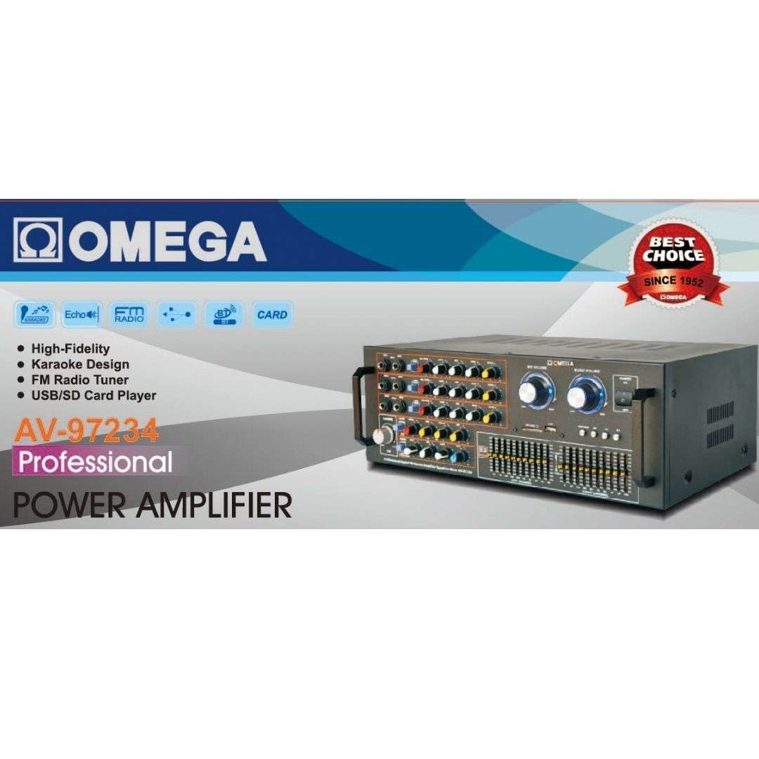 Omega High-Fidelity Professional Amplifier Dual 10-Band Equalizer 97234