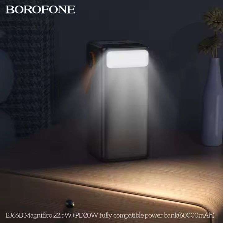 Fast Charging Power Bank With Desk Lamp LED Digital DisplayBJ66B Brofone