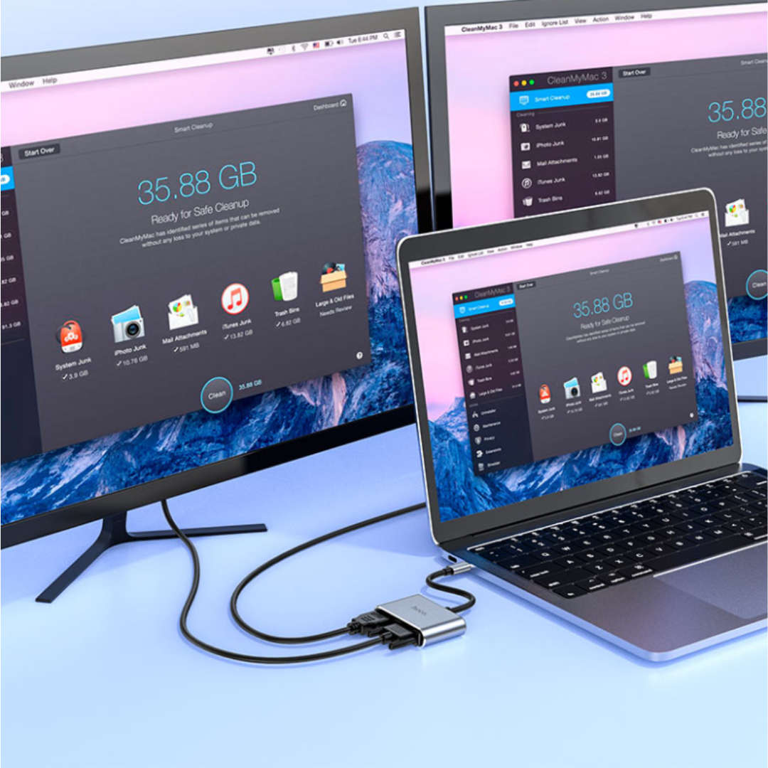Hoco HB29 Type-C to HDMI + VGA Adapter