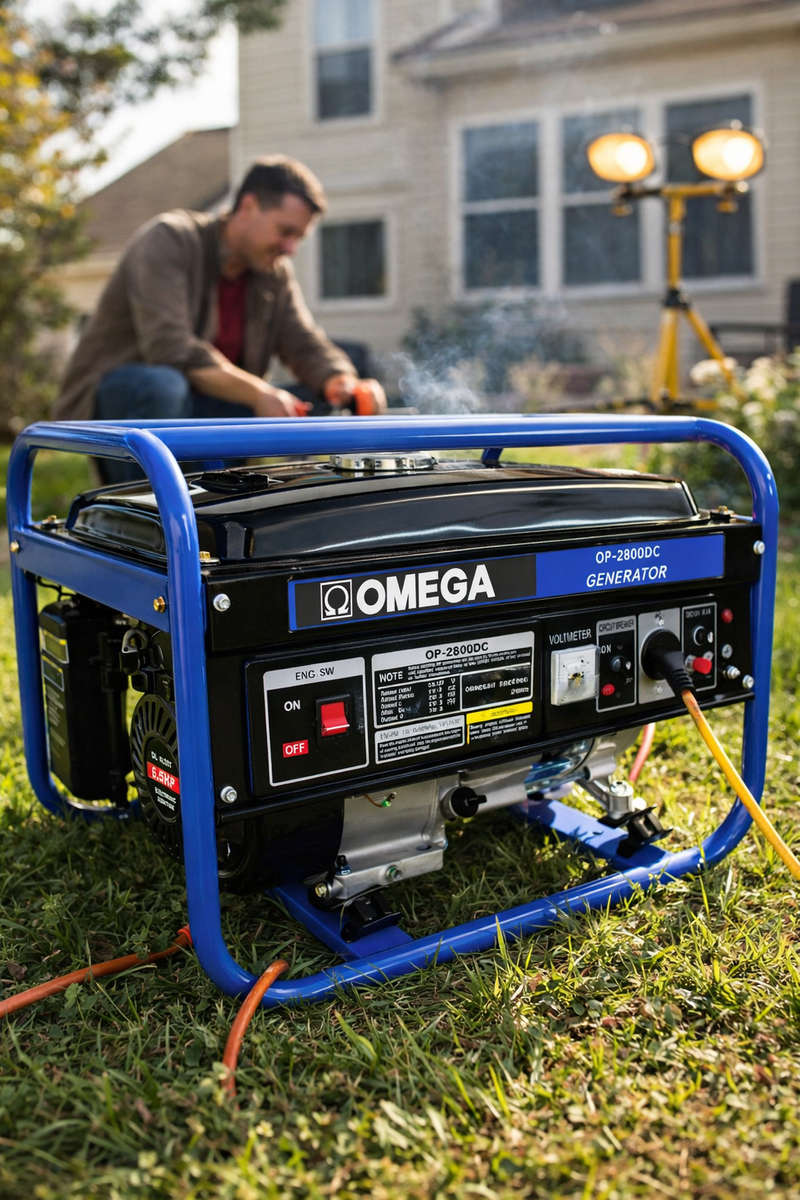 Omega 4-Stroke 2.2KW Generator 12L Tank Force Air-Cooled