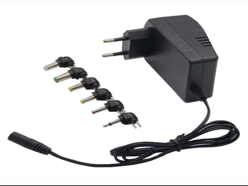 Universal Adjustable Voltage DC Power Adapter (100-240V US Plug) 30W