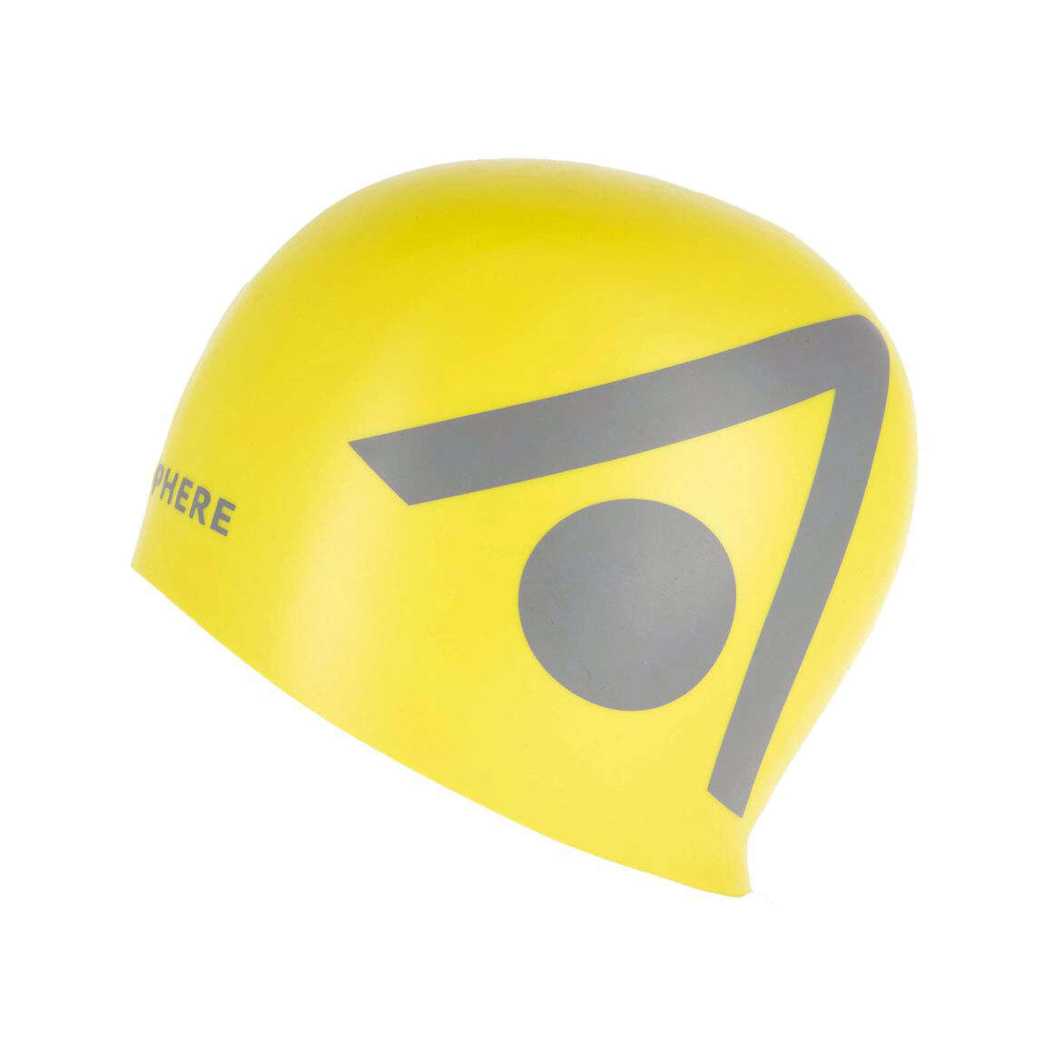 Aquasphere Tri Silicone Swim Cap Yellow Grey