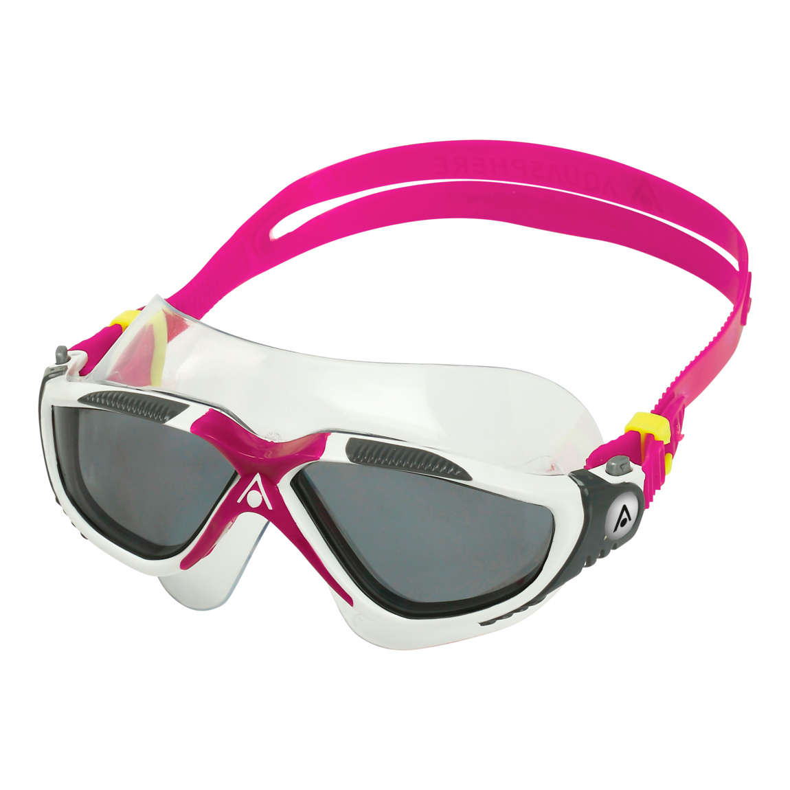 Aquasphere Vista - Smoke Lens - White/Raspberry Swim Mask