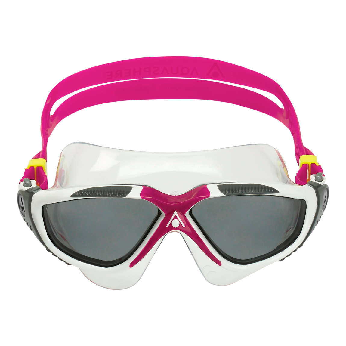 Aquasphere Vista - Smoke Lens - White/Raspberry Swim Mask
