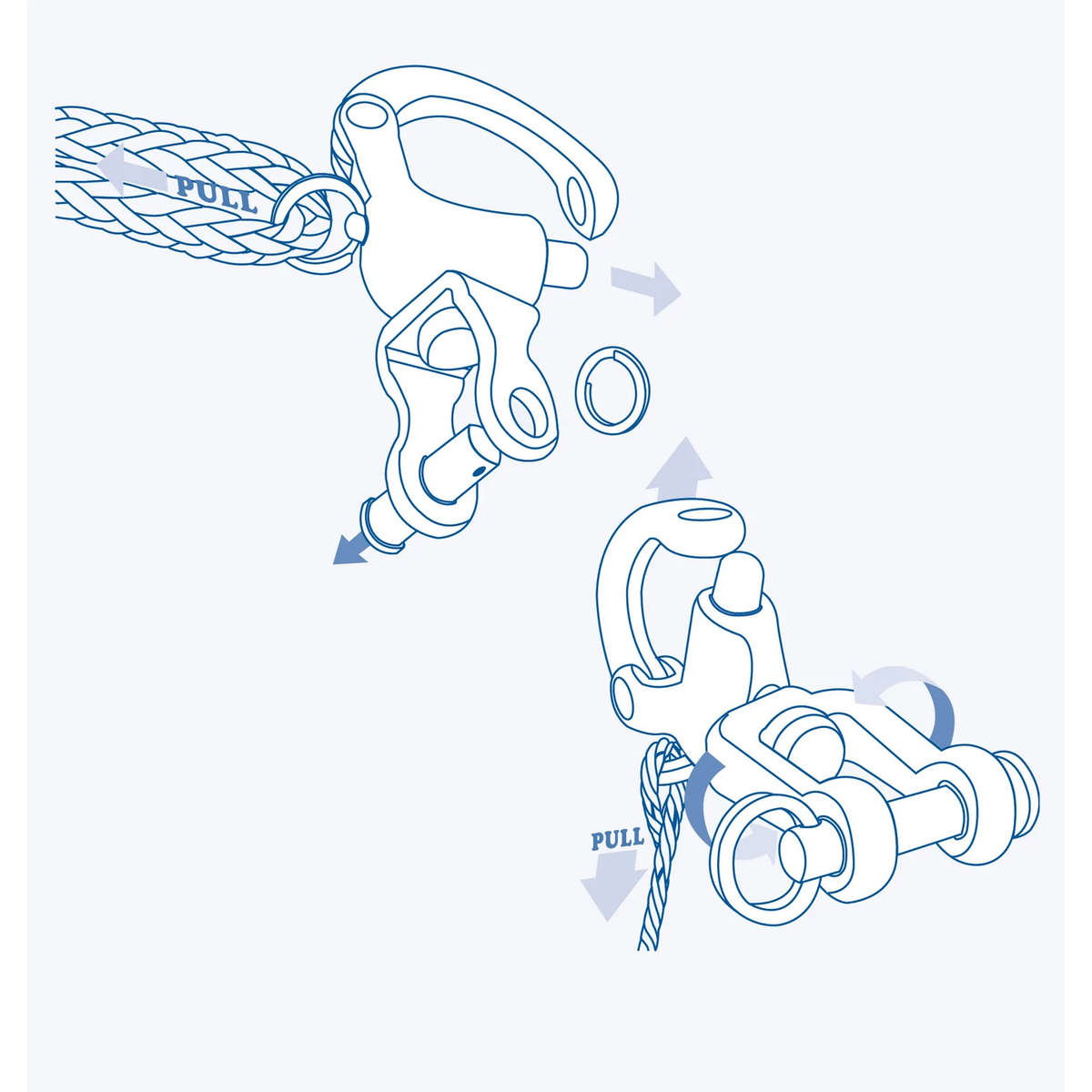 S2482 Snap Shackle (cast swivel eye)