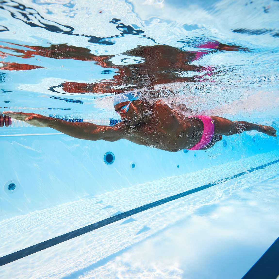 Aquasphere Fastlane Pink Titanium Mirrored Swimming Goggles