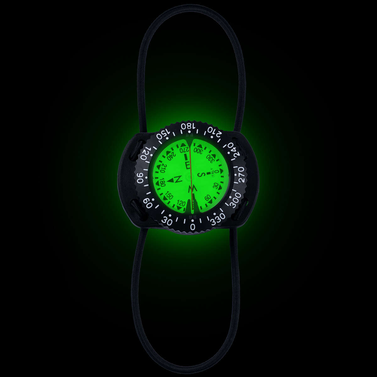 Standard Compass - Bungee Mount - Black