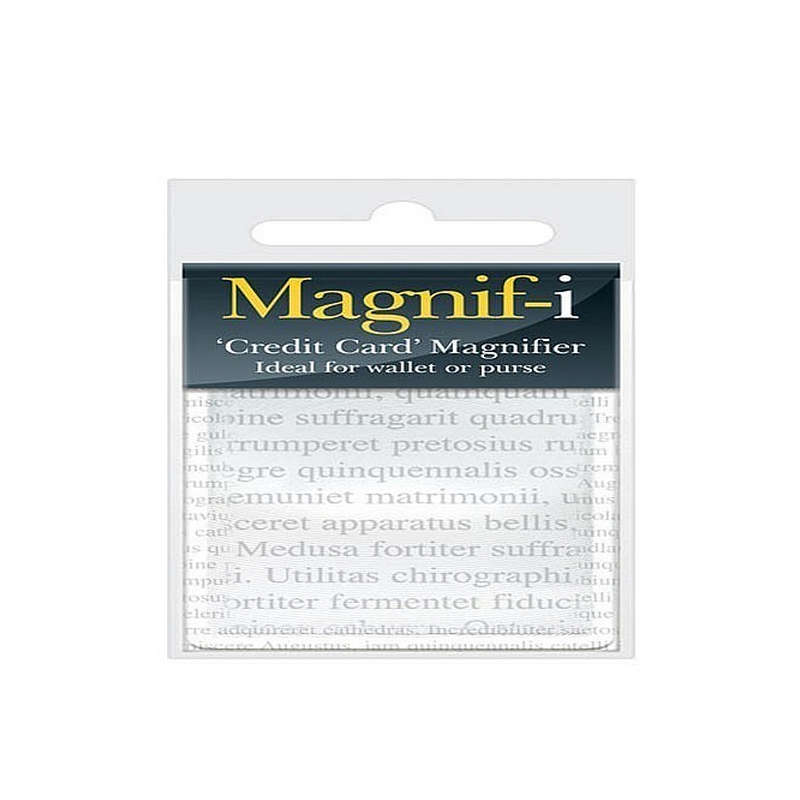 Magnif-I Credit Card Bookmark - 2x Magnifier