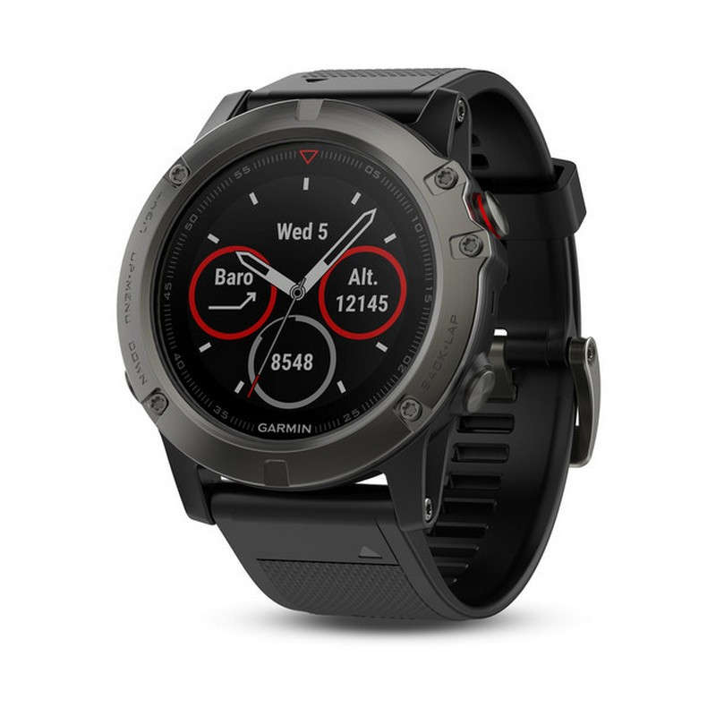 Garmin Fenix 5X Sapphire Slate Grey With Black Band