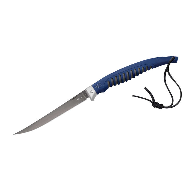 Buck B220 BLS Silver Creekfld 6.5"" Blue TT Blade