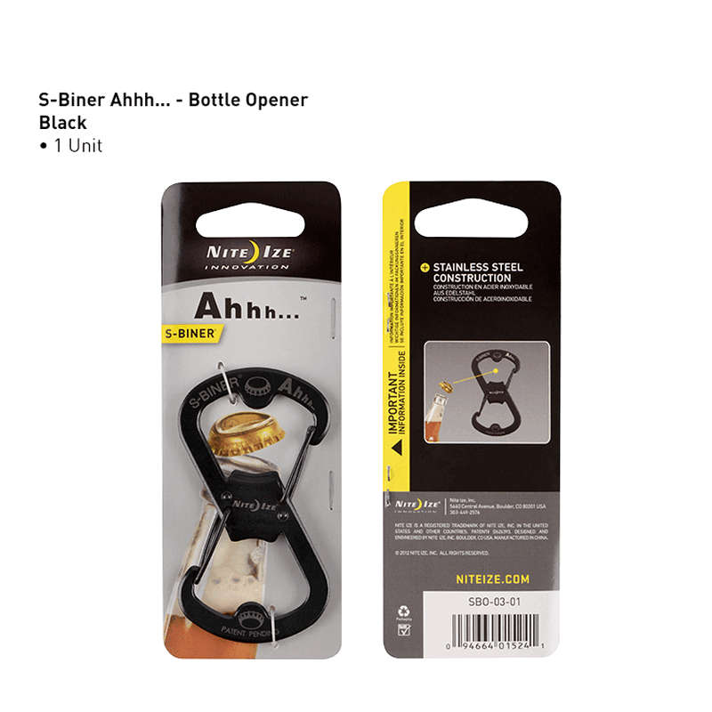 Nite Ize Ahhh... - S-Biner - Black