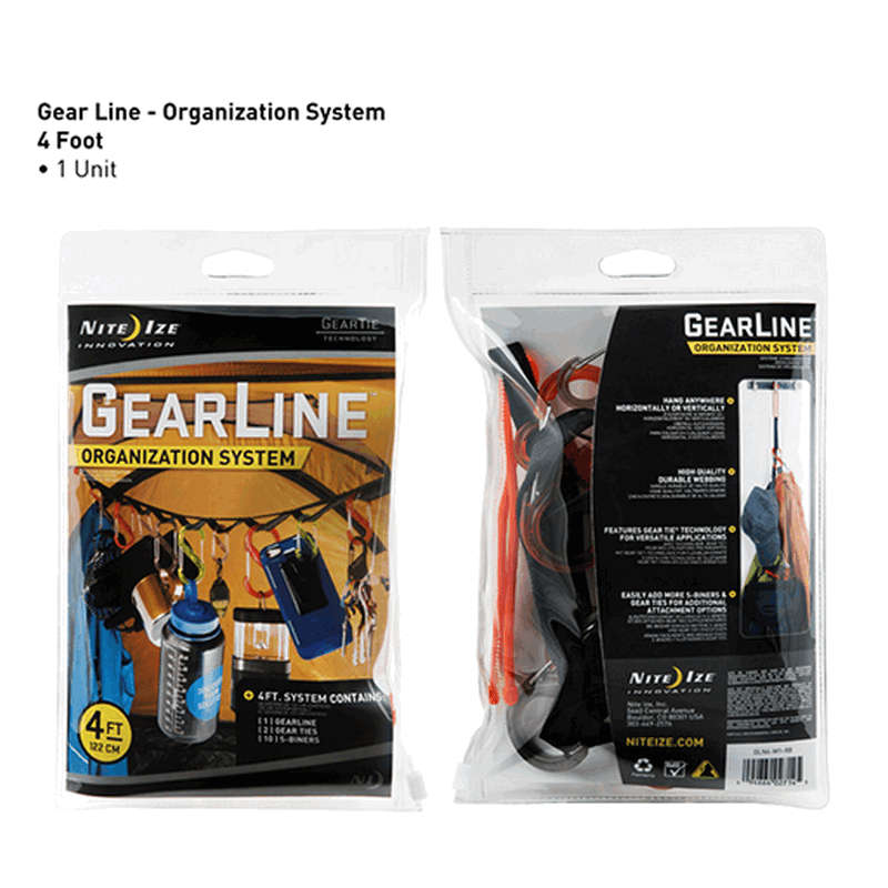 Nite Ize Gearline Organization System 4 Ft (GLN4-M1-R8)