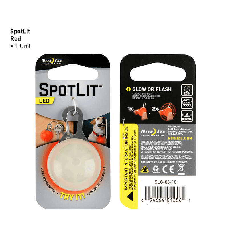 Nite Ize Spotlit Led Carabiner Light - Red (SLG-03-10)