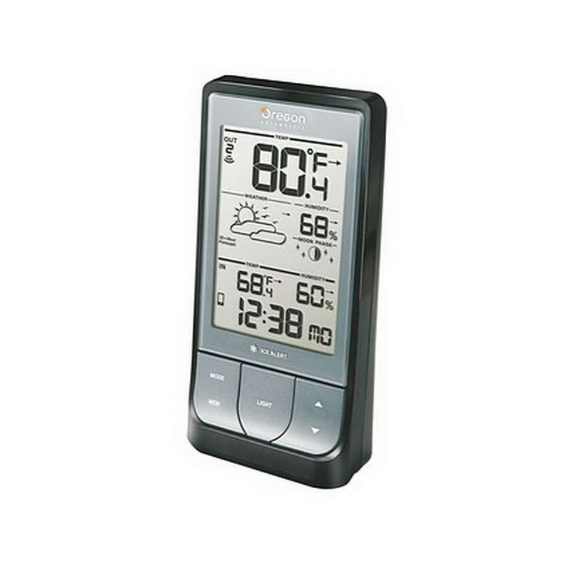 BAR218HG Weather @Home Bluetooth Enabled Weather Station - Dark Grey Oregon