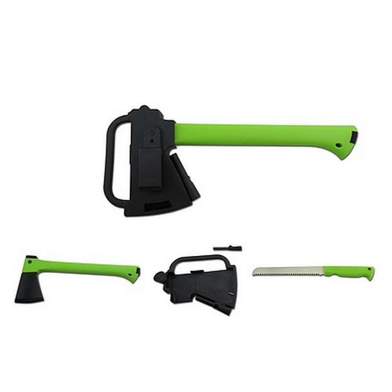 ULTRAEDGE 352mm AXE & SAW W/SHEATH & F/STARTER GREEN