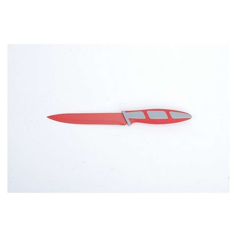 5' RED UTILITY KNIFE NON-STICK STAINLESS STEEL BLADE ERGO HANDLE