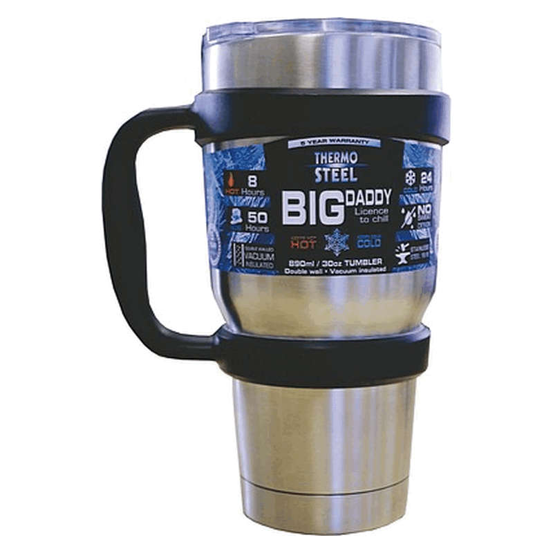 Thermosteel Big Daddy 890ml Vacuum Tumbler W/Handle