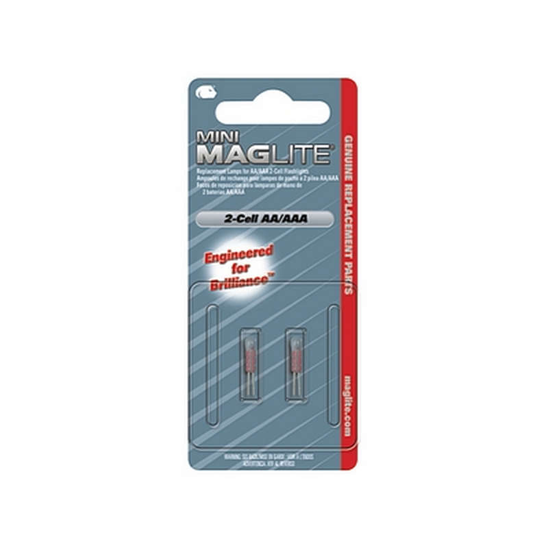 Maglite AA Replacement Lamps Card Of 2