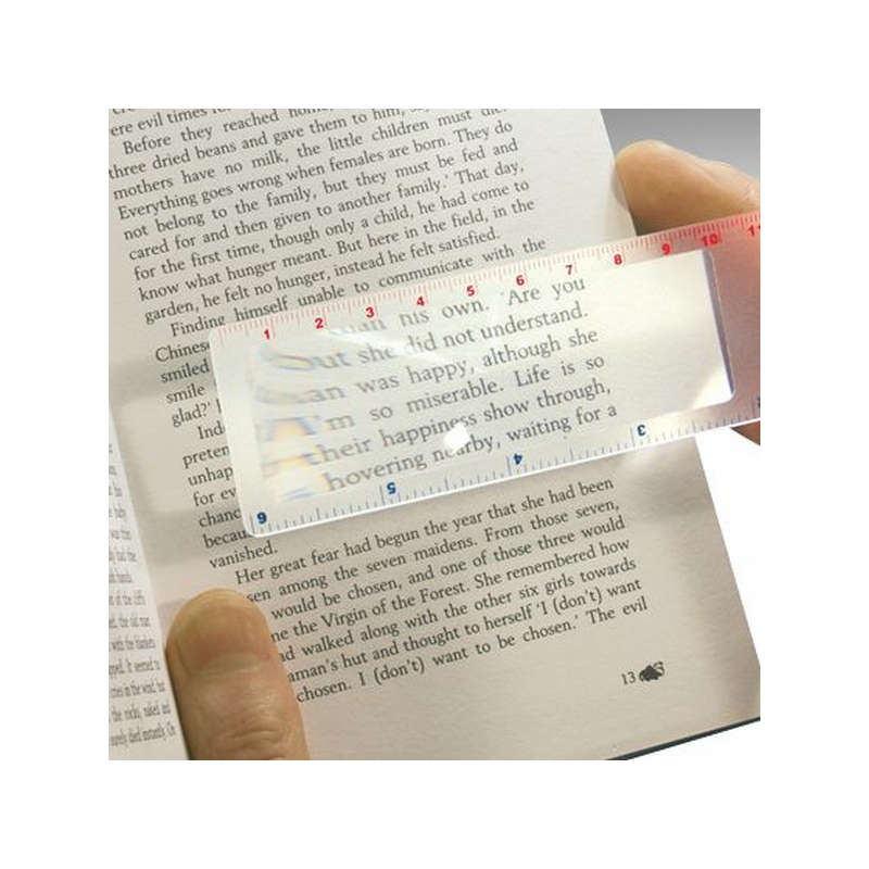 Magnif-I Bookmark Ruler - 2x Magnifier
