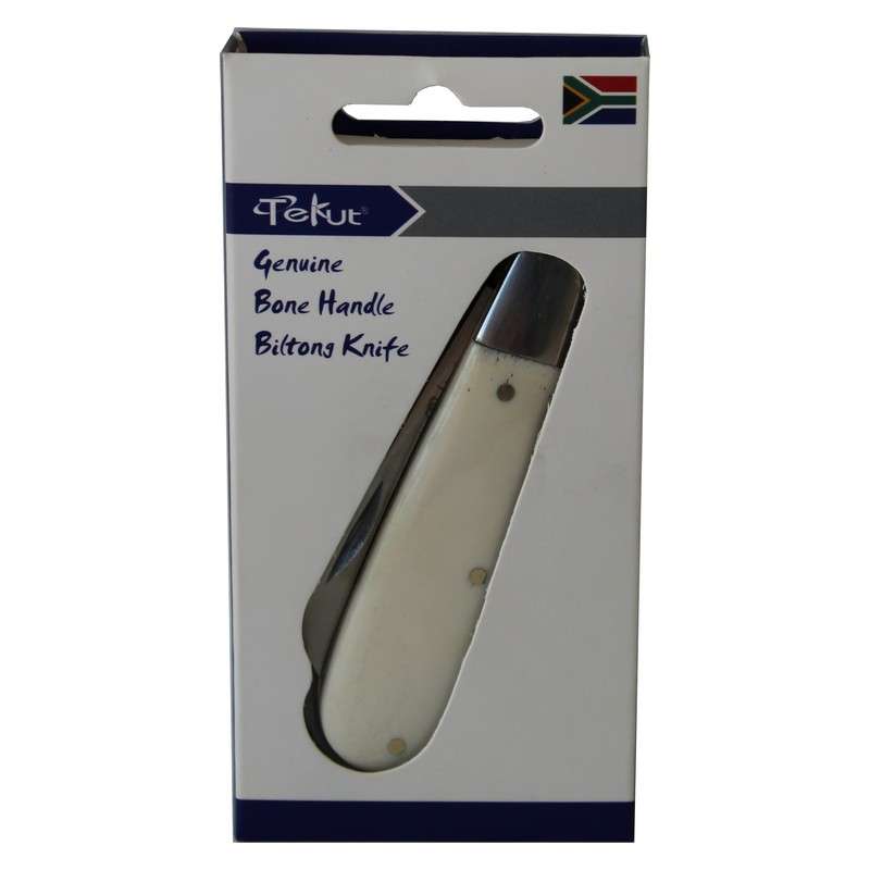 Tekut Bone Handle Biltong Knife - White