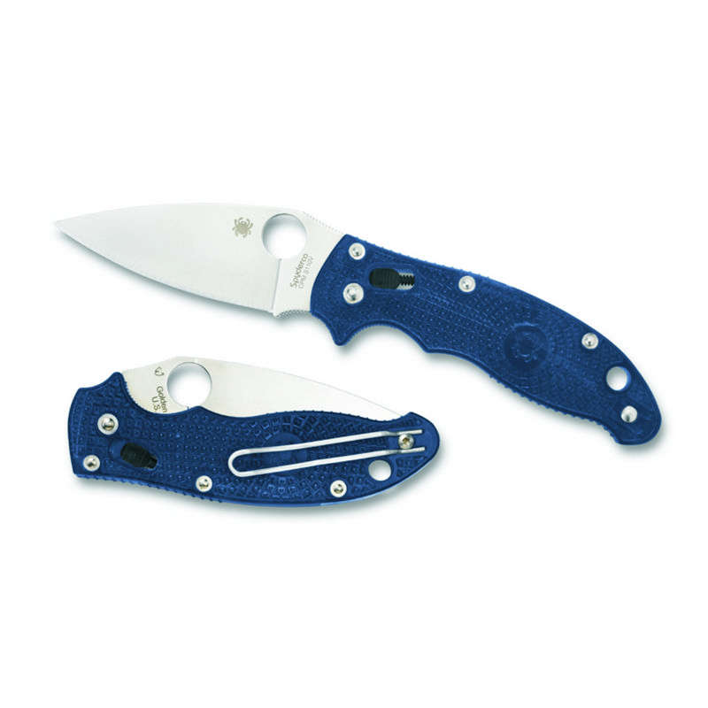 Spyderco C101pdbl2 Manix 2 Plainedge Dark Blue