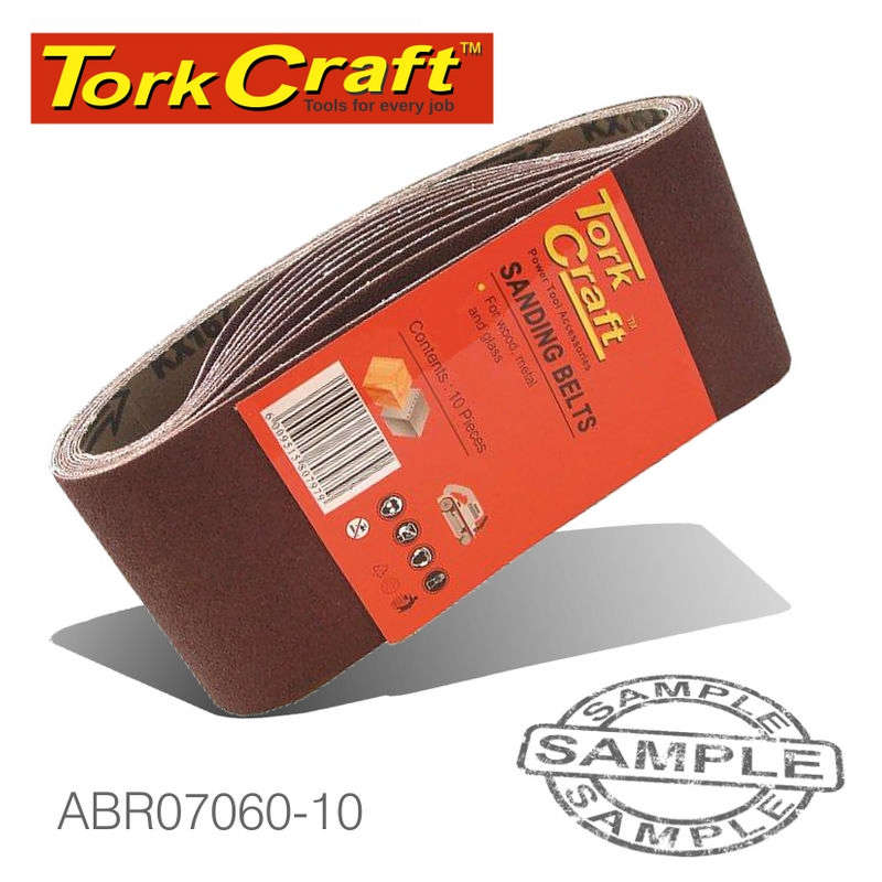Tork Craft Sanding Belt 75 X 510mm 60 Grit 10/Pack