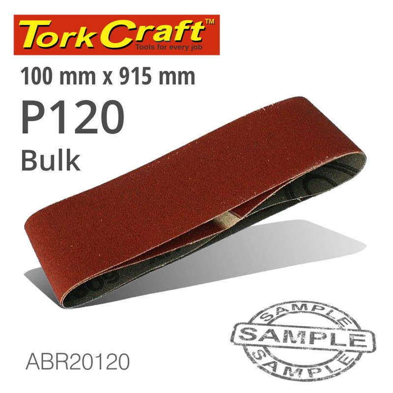 Tork Craft Sanding Belt 100x915mm 120 Grit Bulk