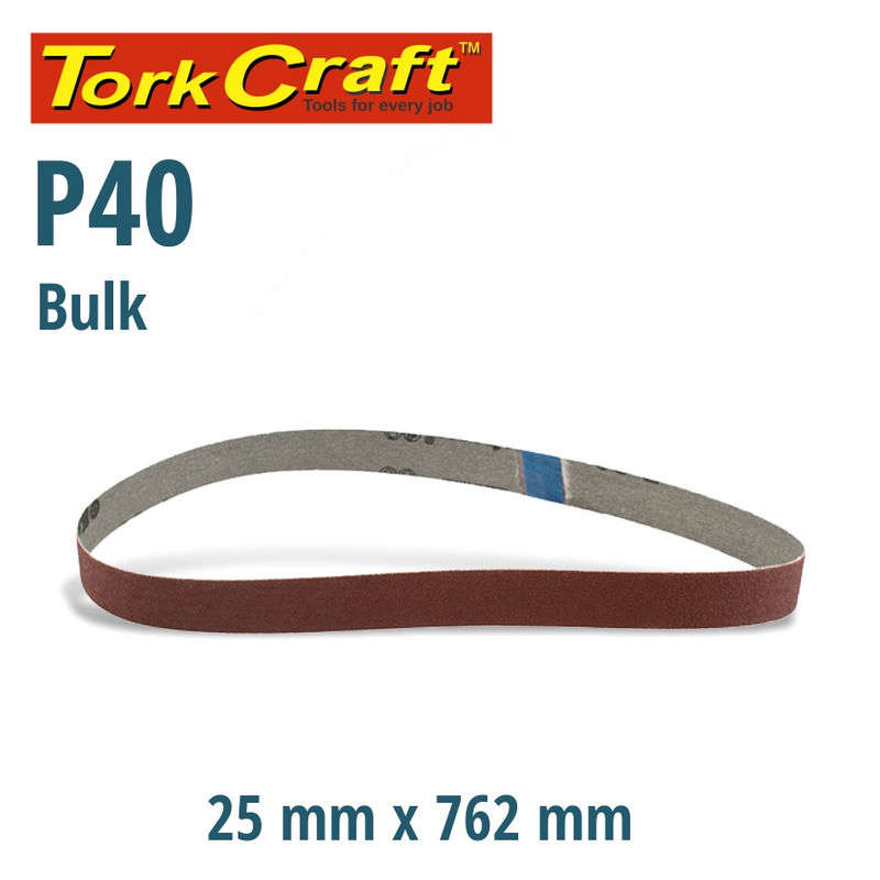 Sanding Belt 25 X 762mm 40grit Bulk