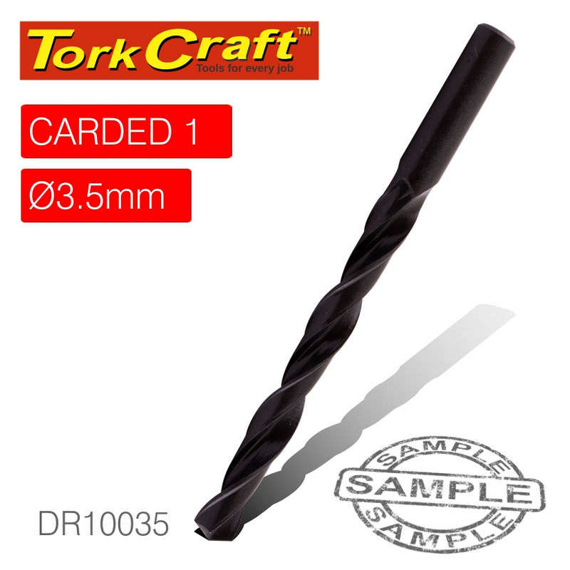 Tork Craft Drill Bit HSS Standard 3.5mm 1/Card