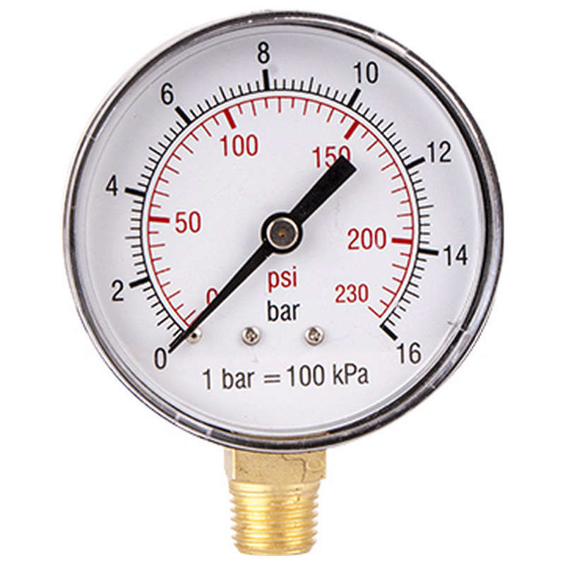 Gav Pressure Gauge 0-16bar 1/4lower63mm