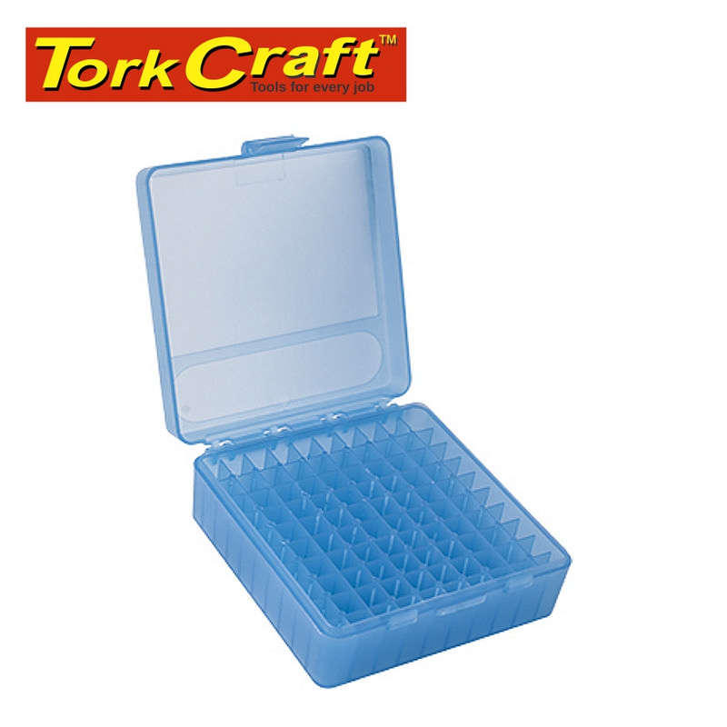 Hard Case Ammo Box 120x120x45mm Handgun 100 Rounds (Tb905)