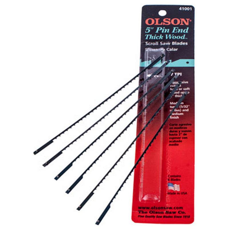 Tork Craft Scroll Saw Bl.7tpi W/Pins 6/Pack