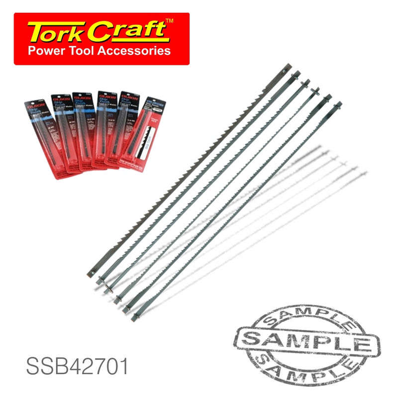 Tork Craft Scroll Saw Blade 25tpi W/Pins 6/Pack