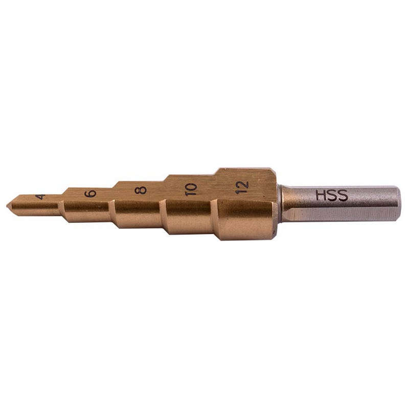 Tork Craft Step Drill HSS 4-12mmx2mm