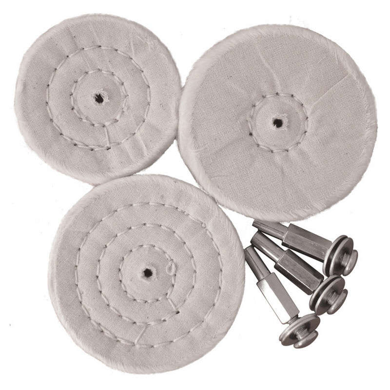 Tork Craft 3 Pce White Buff Set All Portable Drills