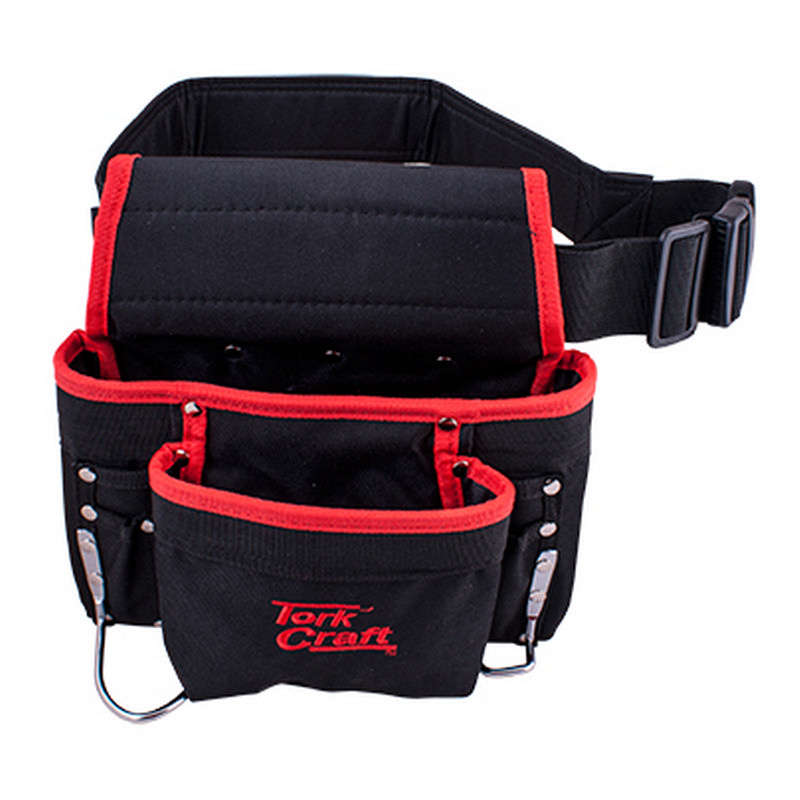 Tork Craft Tool Pouch With Belt 8 Pocket + Loops