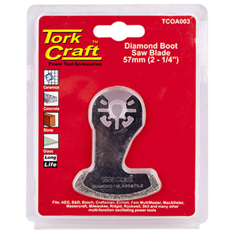 Tork Craft Quick Change Diamond Boot Saw Blade 57mm(2-1/4")