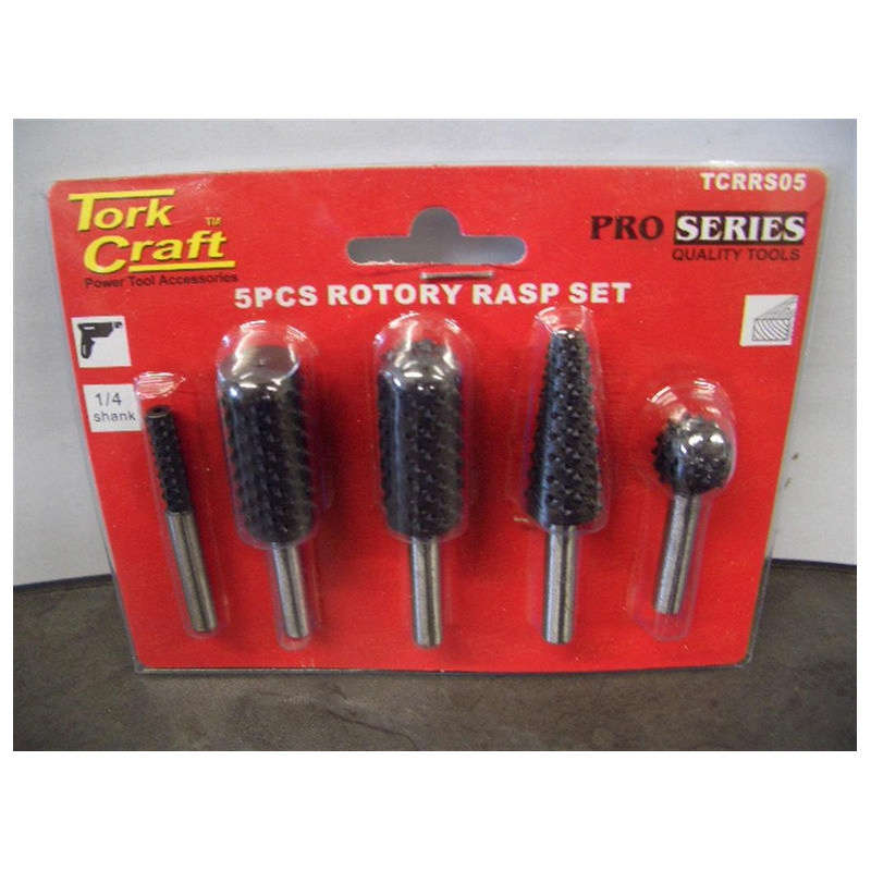 Tork Craft Rotary Rasp Set 5 Piece