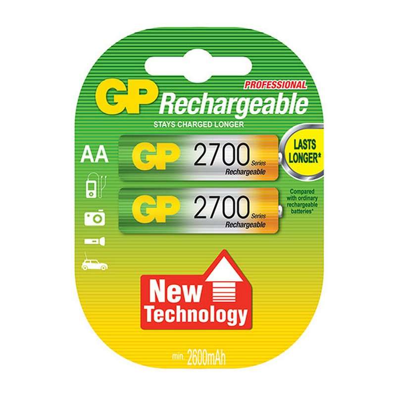 GP 2700MAH NIMH AA 2 Pack Battery