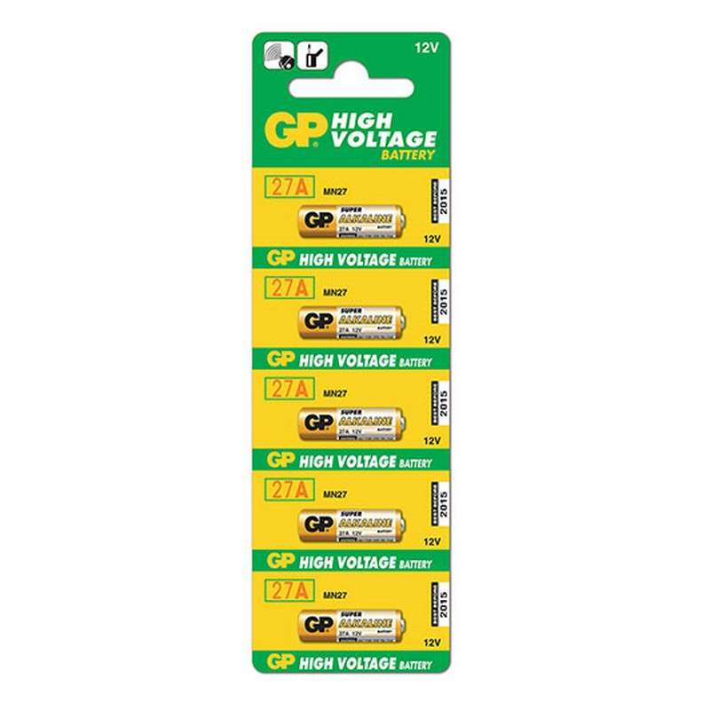GP 27A Alkaline Battery 5 Pack