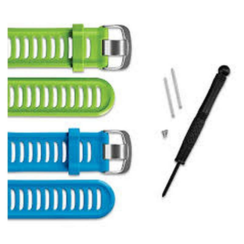 Garmin Replacement bands - Blue & Green