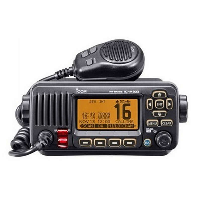ICOM 25 Watt VHF Submersible Mobile (IPX7) with Built in DSC, Icom AIS Transponder Compatible, C