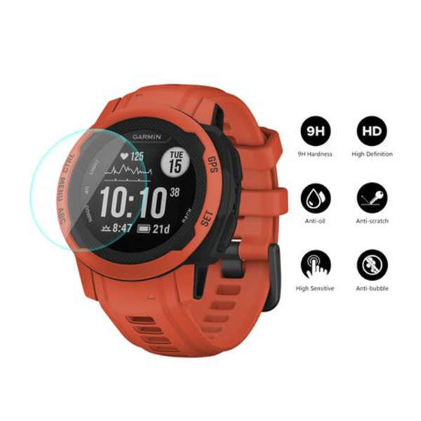2x Enkay Tempered Glass Film for Garmin Instinct 2S